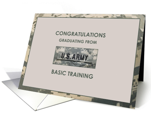 Army Graduation Basic Training Greetings card (927572)