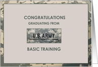 Army Graduation Basic Training Greetings card