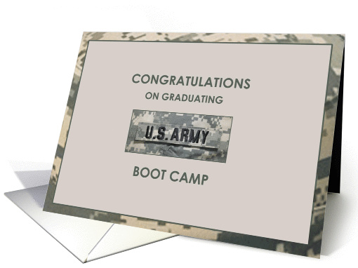 Army Graduation Boot Camp Greetings card (927573)
