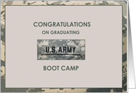 Army Graduation Boot Camp Greetings card