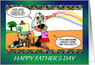 Humorous fathers day card