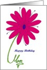 Happy Birthday Mom, Bright Flower card