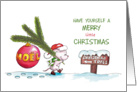 Have yourself a merry little Christmas - Little Mouse with Ornament card