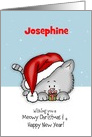 Wishing you a meowy Christmas - Personalized Holiday Card