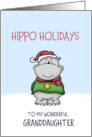 Hippo Holidays to my wonderful Granddaughter card