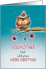 Godfmother - Owl wish you Merry Christmas card