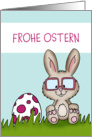 Frohe Ostern in Deutsch - Happy Easter in German card