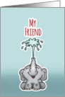 Elephant Birthday Card for friend card