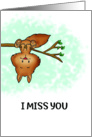 I miss you - Squirrel Card