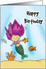 Happy Birthday Mermaid Card