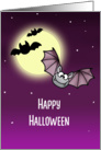General Happy Halloween Greeting card with bats card