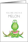 Thank You One in a Melon Dinosaur Humor card