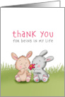 Thank You for Being in my Life Friendship card
