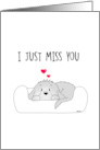 I Just Miss you - Card With Cute Puppy card