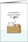 Card for Cat Lovers -Two Cats That Love Each Other card