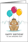 Happy Birthday to an Amazing Guy Mammoth Card
