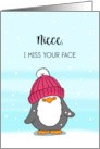 Niece I Miss Your Face card