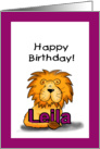 Happy Birthday Leila! card