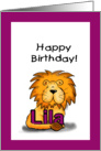 Happy Birthday Lila! card