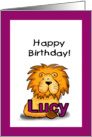 Happy Birthday Lucy! card