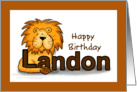 Happy Birthday Landon! card