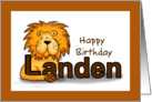 Happy Birthday Landen! card