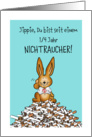 Nichtraucher-Glckwunsch, German, No Smoking Congratulations card