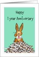 Non smoking, thumbs up, Anniversary Kicking the habit! card