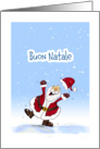 Buon Natale, Italian Christmas with Santa Claus card