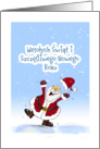 Polish Christmas, Wesoych wit - Merry Christmas with Santa Claus card