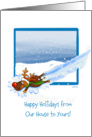 Happy Holidays tfrom our House to Yours! card