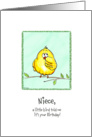 Niece - A little Bird told me - Birthday card
