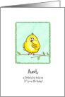 Aunt- A little Bird told me - Birthday card