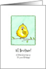 Brother - A little Bird told me - Birthday card