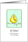 Sister - A little Bird told me - Birthday card