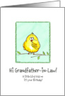Grandfather in Law - A little Bird told me - Birthday card