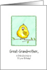 Great-Grandmother - A little Bird told me - Birthday card