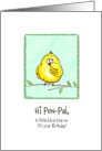 Pen-Pal - A little Bird told me - Birthday card