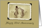 Happy 23rdAnniversary - Kissing Mice card