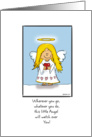 Guardian Angel - This little Angel will watch over you! card