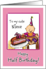 Happy Half Birthday to my cute Niece card