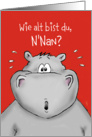 Wie alt bist du, N’Nan? German Birthday Card