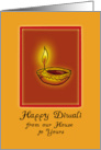 Happy Diwali From Our House To Yours card