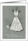 Dearest Friend - Be my Bridesmaid - Special Request- Newspaper - Dress card