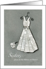 Sister - Be my Matron of Honor - Special Request- Newspaper card