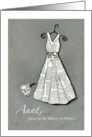 Aunt - Be my Matron of Honor - Special Request- Newspaper card