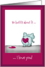 No buts about it - Elephant in love - Valentine’s Day card