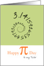 Happy Pi Day to Science Tutor 3.14 card