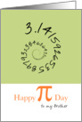 Happy Pi Day to brother Tutor 3.14 card