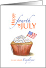 Valued Employee - Happy fourth of July - Independence Day card